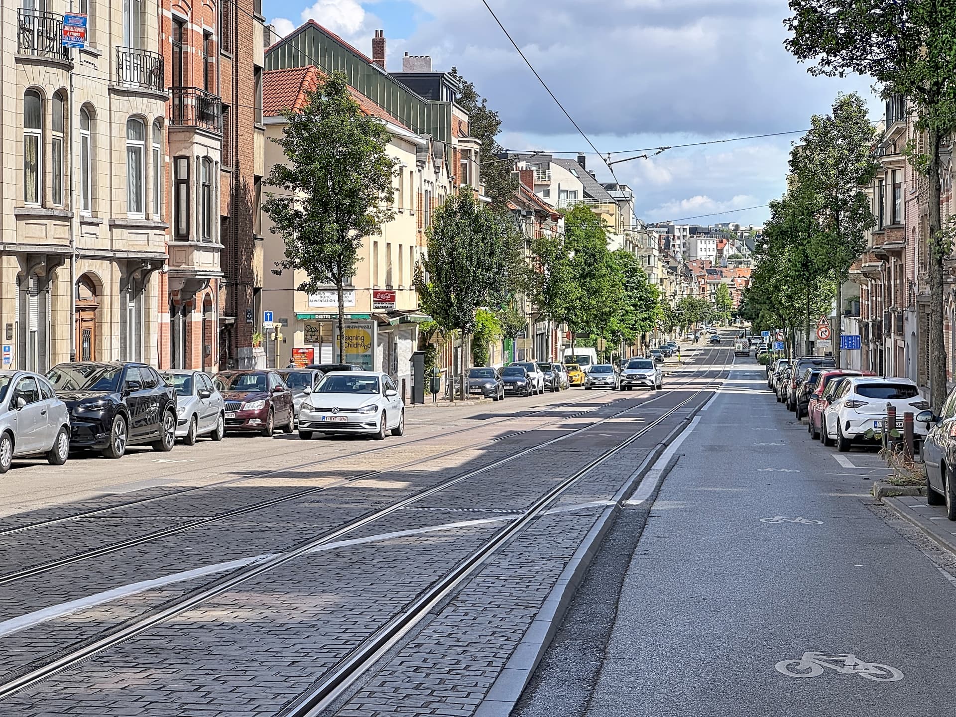Une avenue résidentielle d'Etterbeek